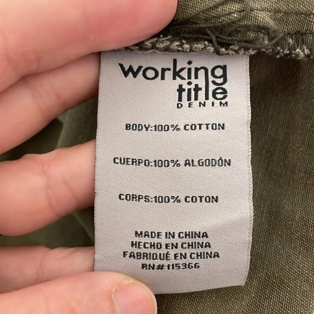 Working Title Denim working title